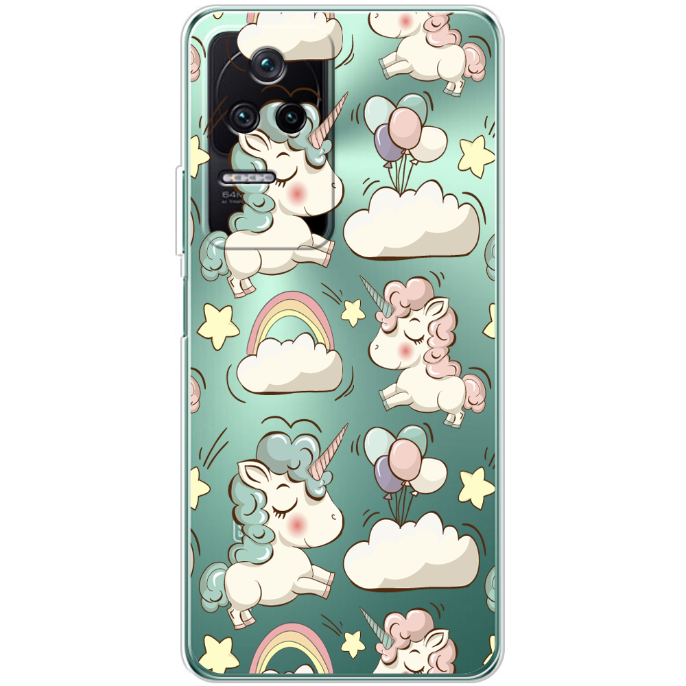 Чохол BoxFace Xiaomi Poco F4 Unicorns Прозорий силікон (44474-cc2-44474)