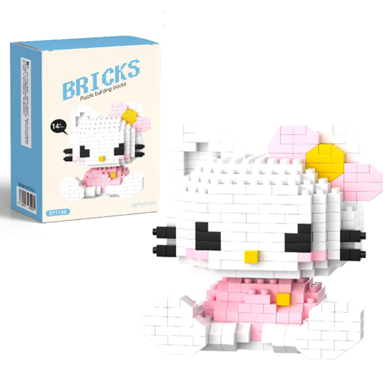 Конструктор фигурка BRICKS пиксели Хеллоу Китти Hello Kitty 408 деталей (S71130)