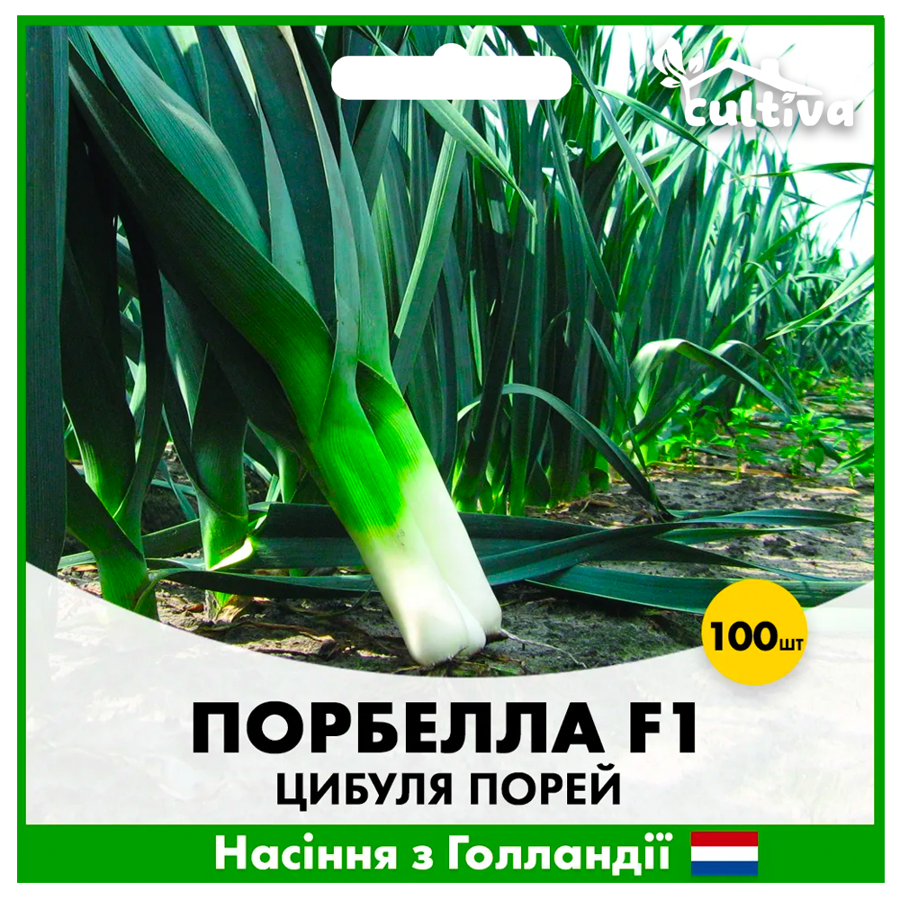 Насіння цибулі порей Hazera Порбелла 100 шт. (00289)