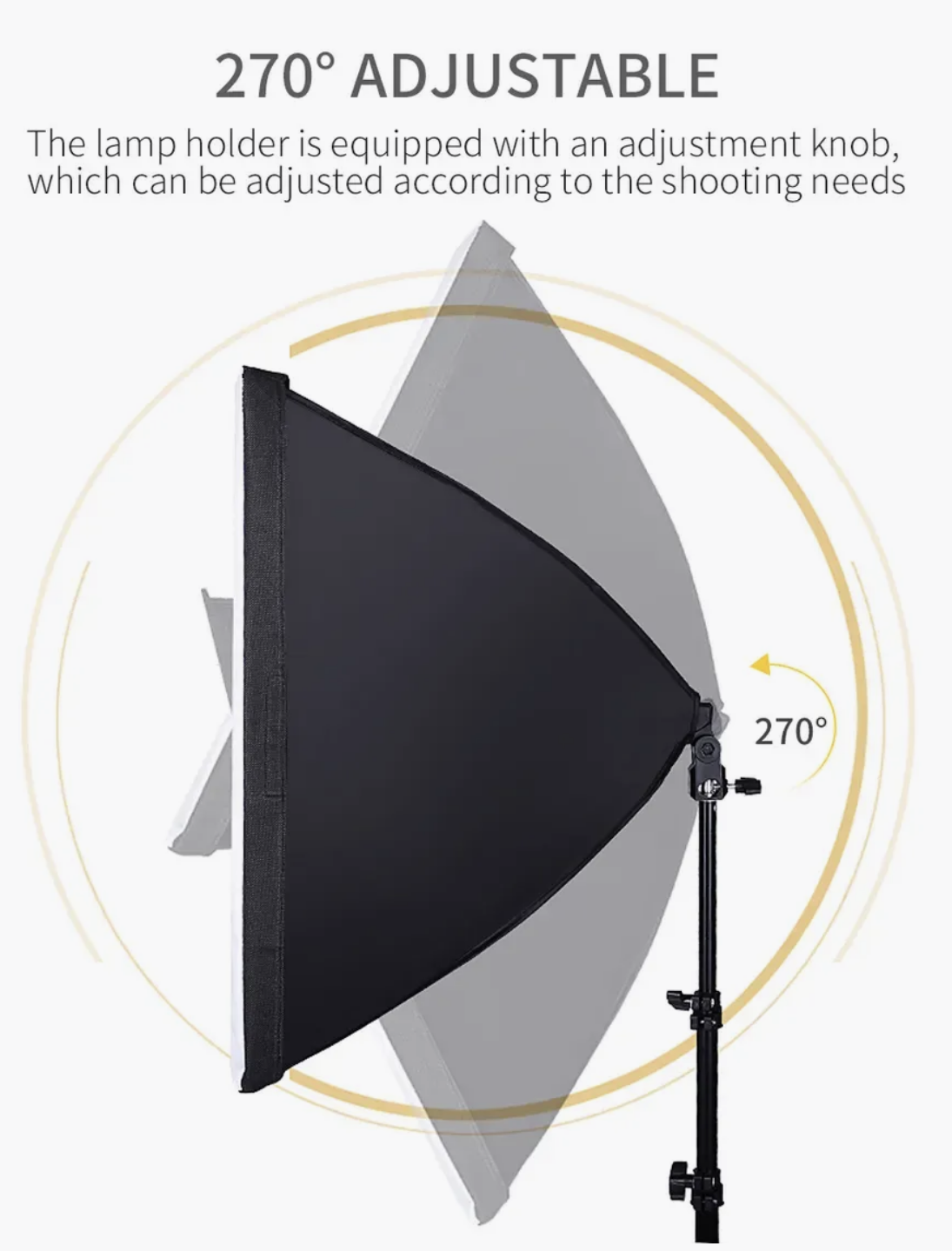 Софтбокс 55х70 см та штатив 2,1 м постійне студійне світло - фото 3