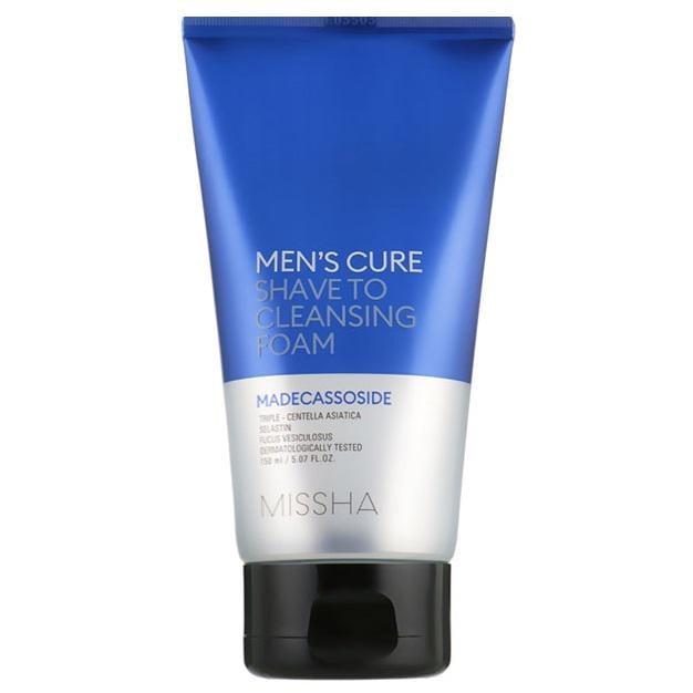 Пенка для умывания и бритья мужская Missha Men's Cure Shave To Cleansing Foam 150 мл (1565811732)