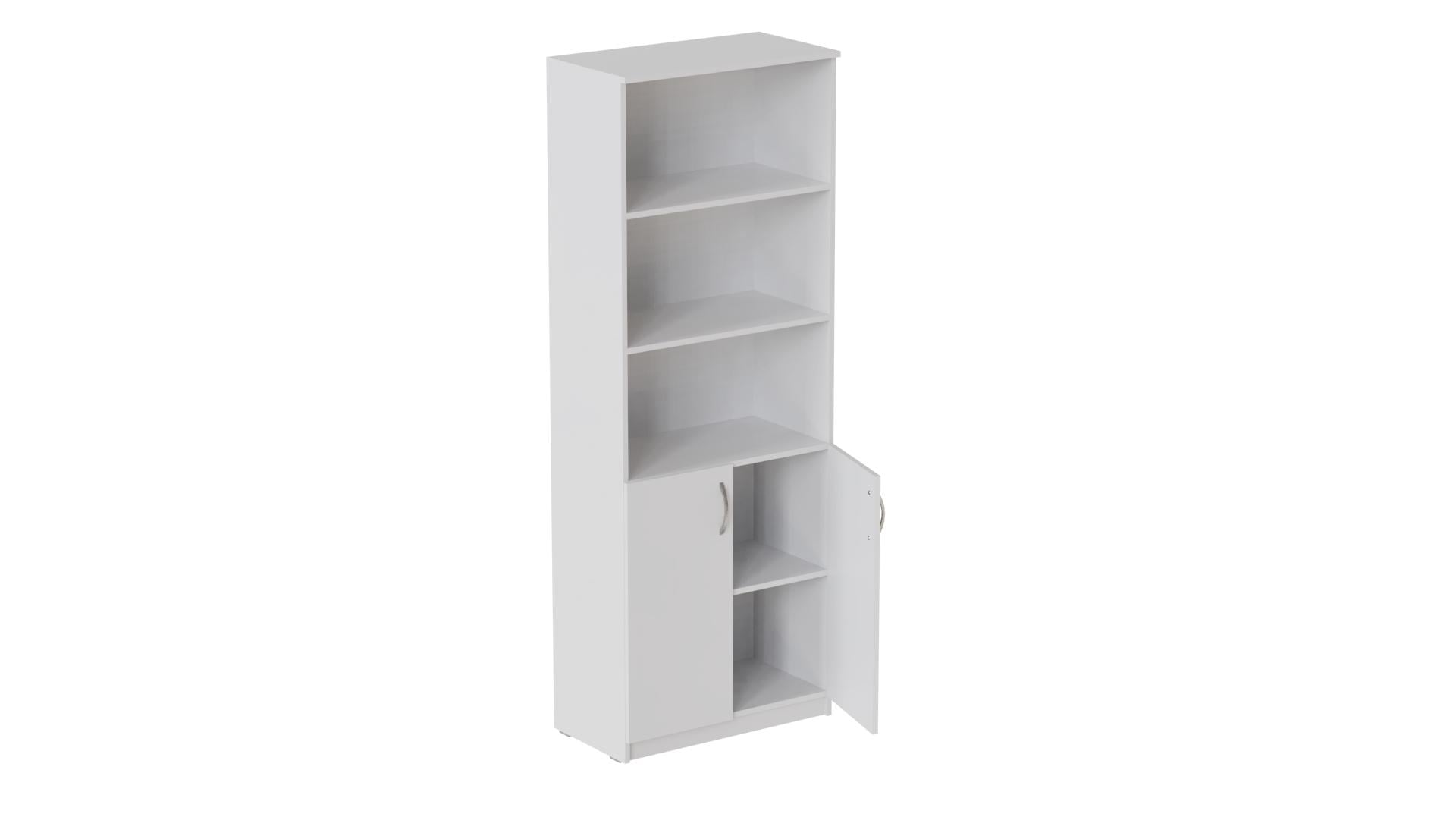 Шкаф Ferrum-decor Анжело на 5 полок с 2 дверями ДСП 16 мм 900x700x380 мм Белый (FRD-105031)
