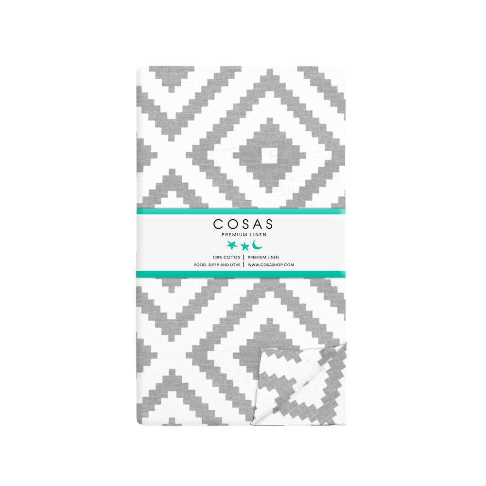 Пододеяльник двуспальный ORNAMENT 180х220 см GREY