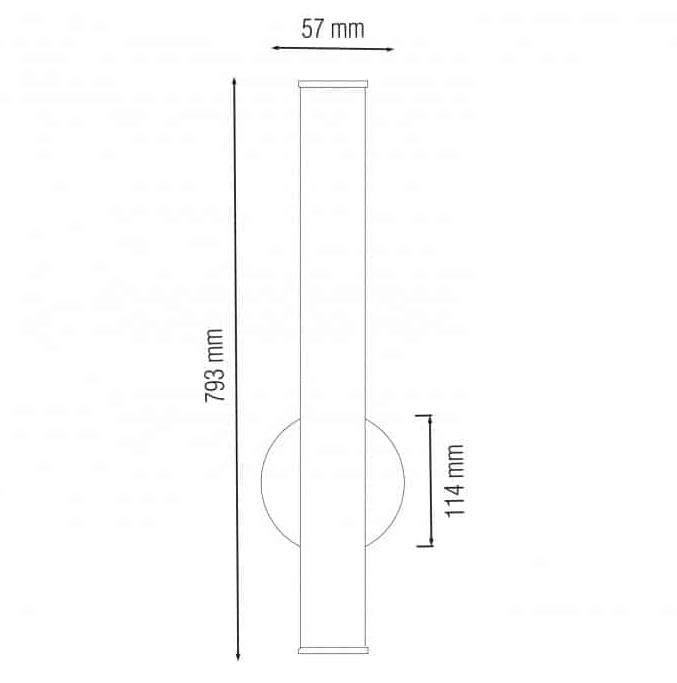 Світильник настінний для дзеркал STANDART LED 20W 4200K IP45 (s617028) - фото 2