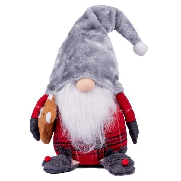 Мягкая игрушка новогодняя Novogod'ko Гном с игрушкой 54 см (974635)