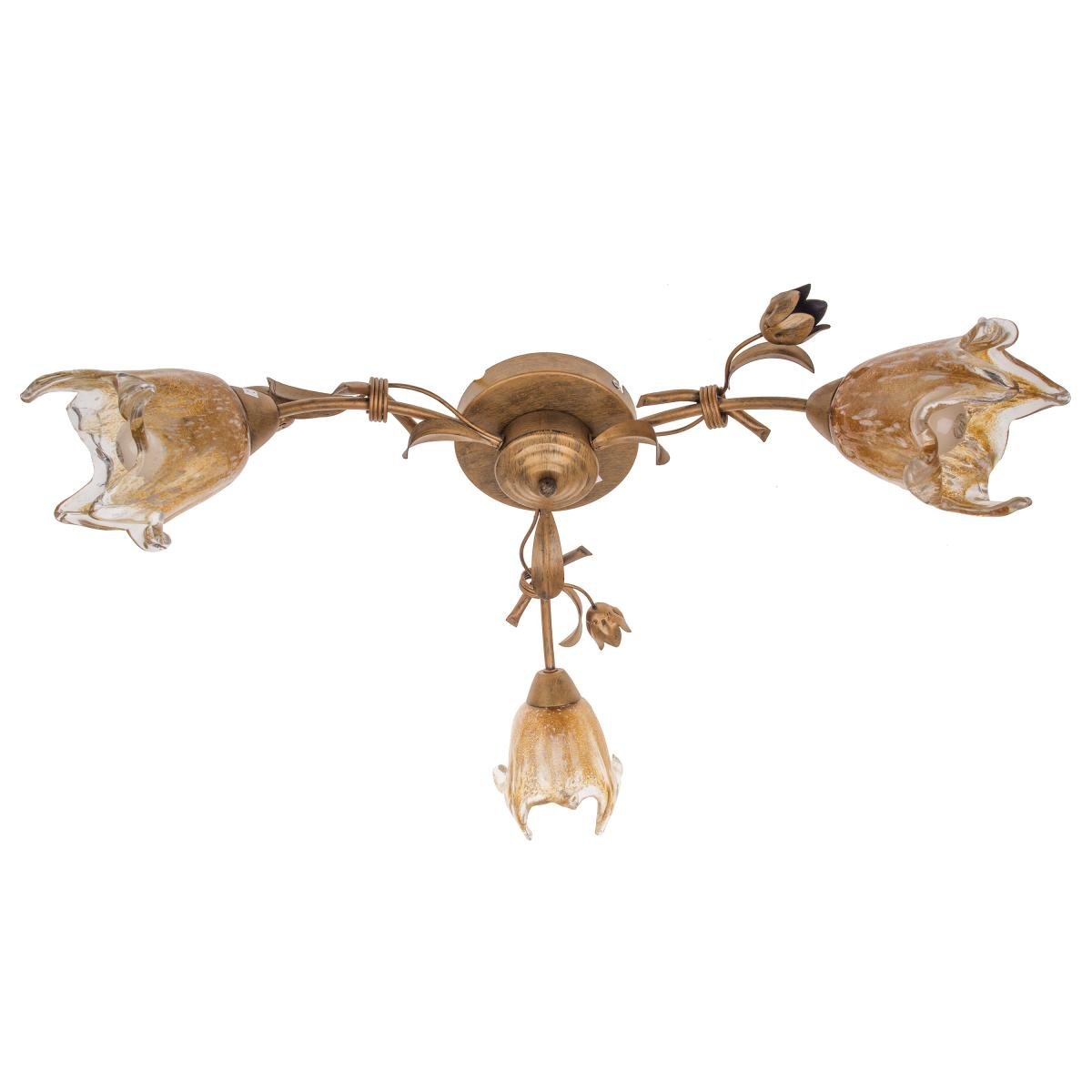 Люстра потолочная Brille LK-193S/3 E14 флористика на 3 плафона