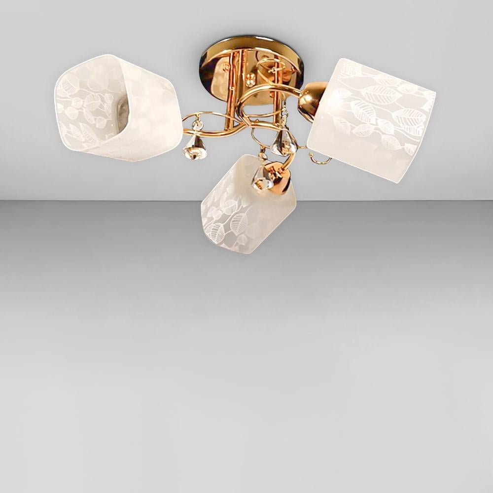 Люстра потолочная Light House SH-19181/3F FG Золотистый/Белый (78219)