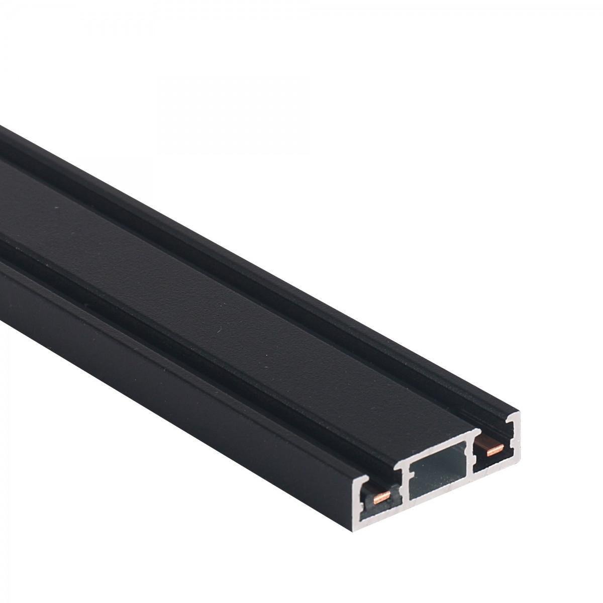 Магнитный шинопровод трековый накладной VIDEX VL-TRMS-FTS20B 2м черный