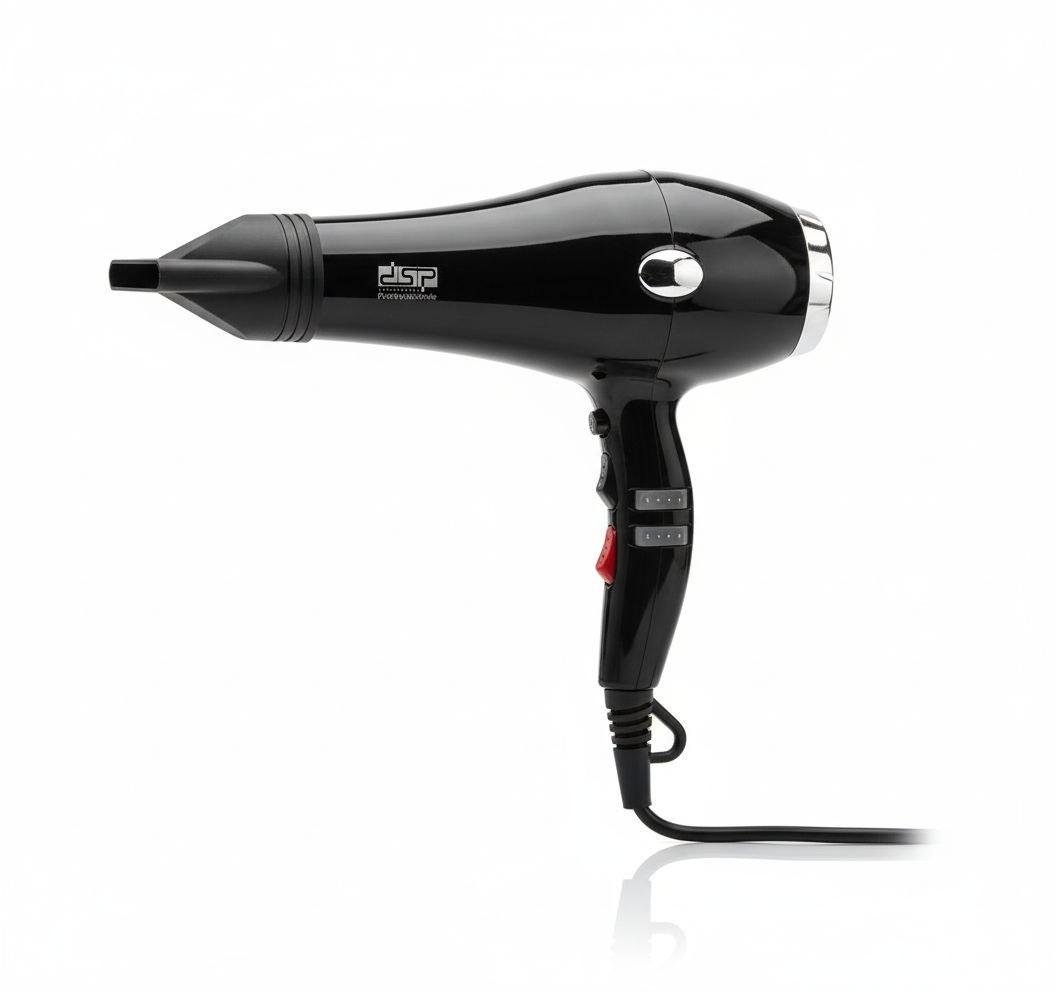Фен для волос DSP 30101 2200 Вт 3 режима нагрева с насадками Черный (2827098501)