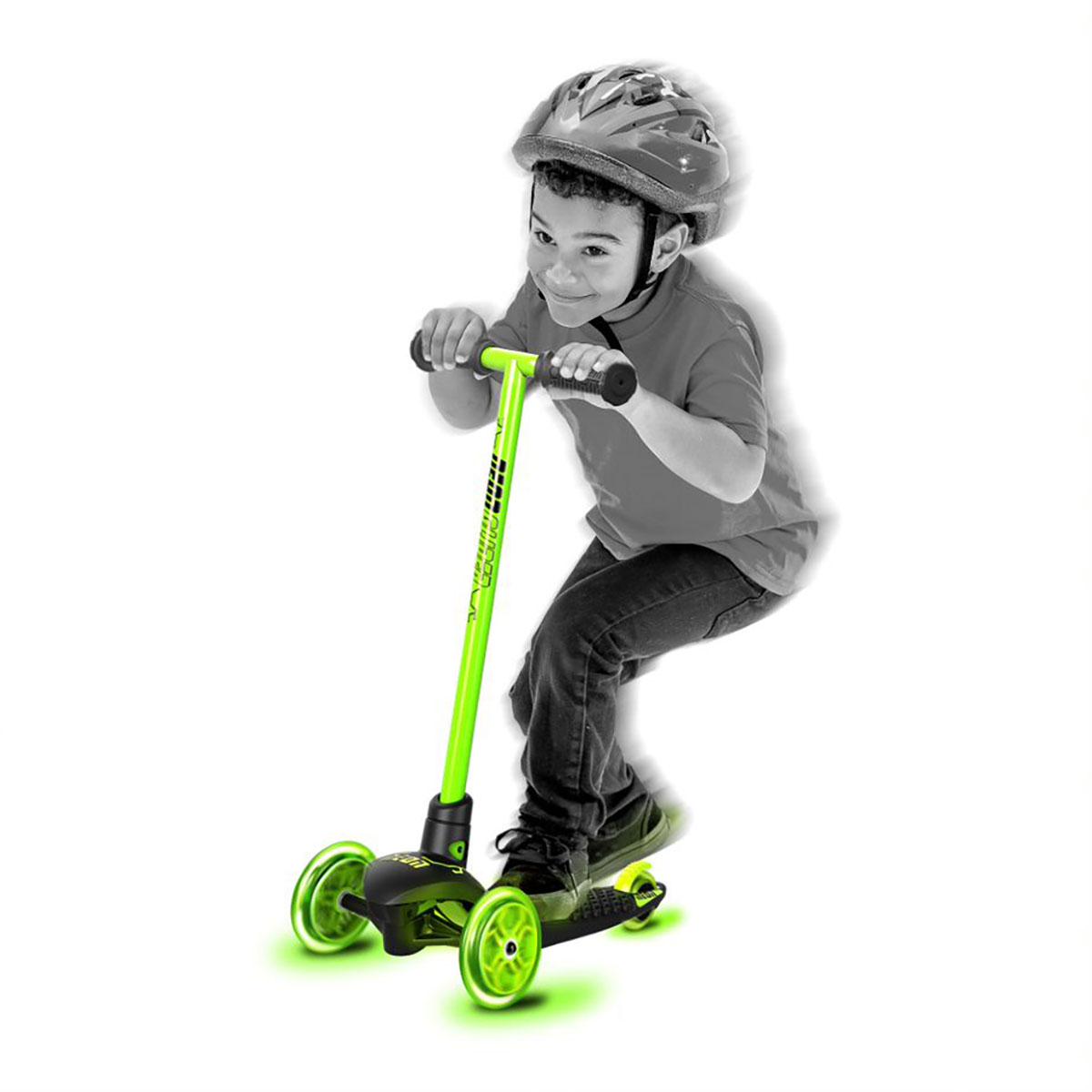 Самокат дитячий Neon Glider Air з підсвічуванням коліс Зелений (N100965) - фото 13