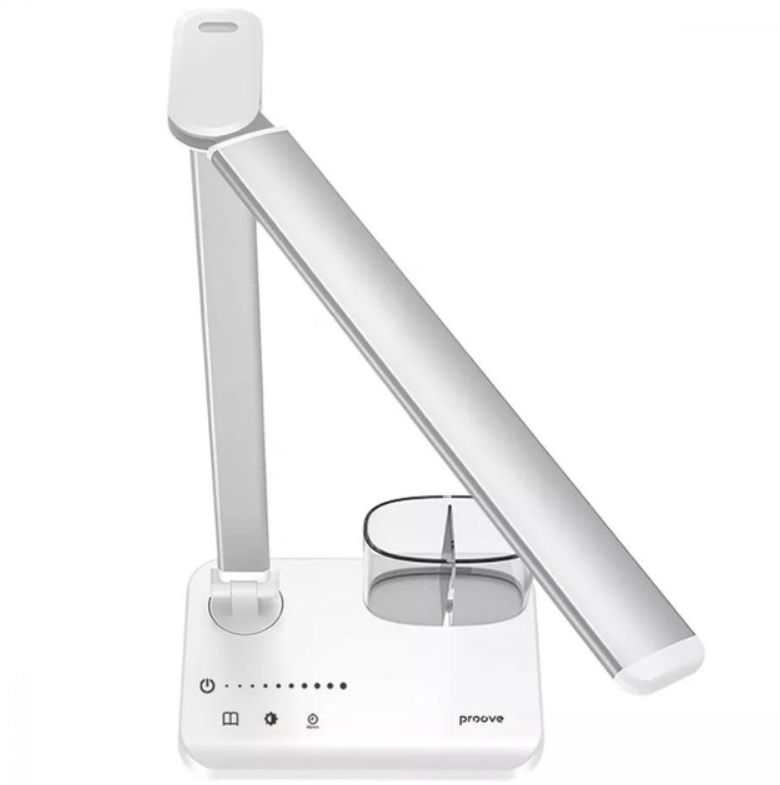 Настольная лампа светодиодная Proove Lumos Pro аккумуляторная Type-C/USB 5 уровней яркости 2000 mAh White (20829916)