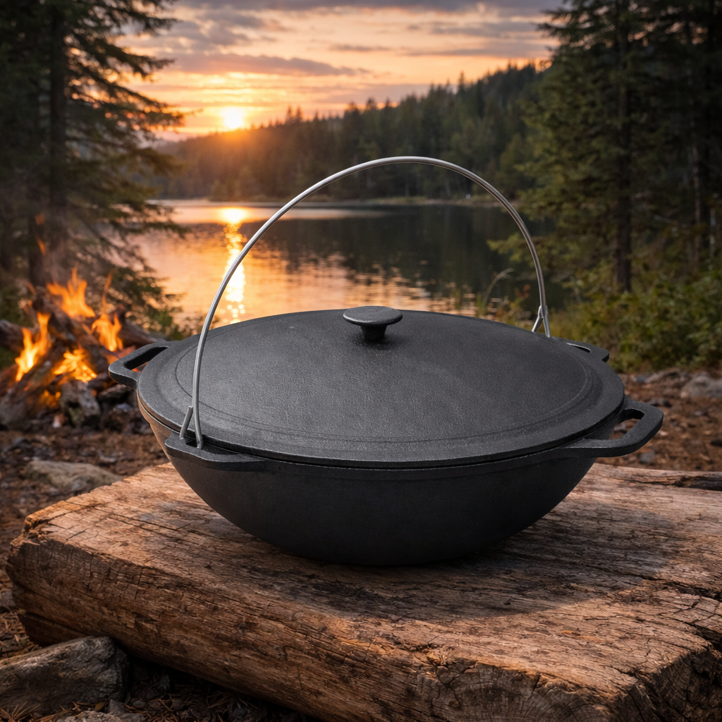 Котел азиатский Jooki КА-12 чугунный с крышкой 12 л (10290)