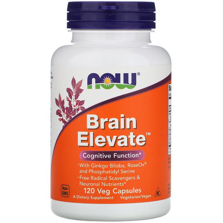 Комплекс для поліпшення роботи мозку NOW Foods Brain Elevate 120 капсул (1031975276)