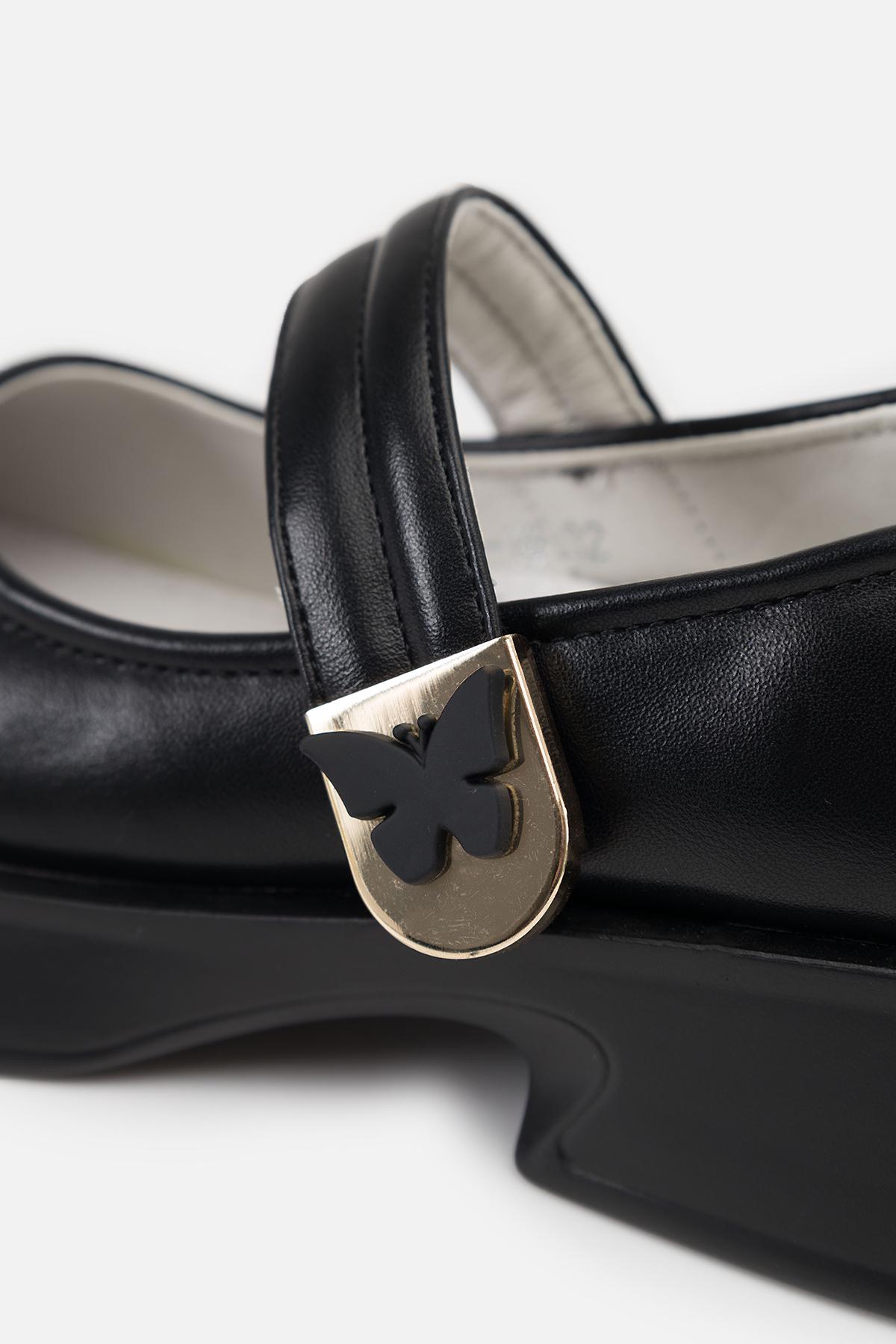 Туфлі на плоскій підошві для дівчинки р. 34 Чорний (SKT001000733) - фото 6 Туфлі на плоскій підошві для дівчинки р. 34 Чорний (SKT001000733) - фото 6