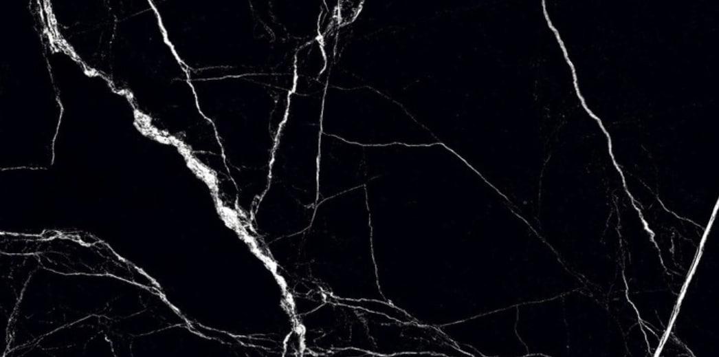 Подоконник мраморный натуральный Nero marquina 1300х300х20 мм Черный - фото 2