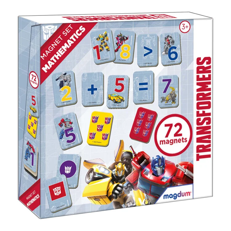 Дитячий ігровий набір магнітів Magdum МЕ 5031-42 Трансформери Математика (26115806)