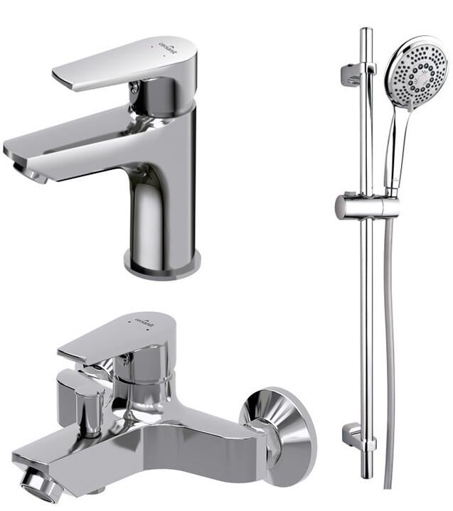 Набір змішувачів для ванни Cersanit VERO B246 000021653 Хром (108698)