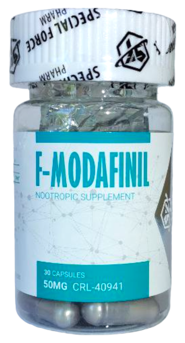 Модафініл Для покращення роботи мозку Special Force F-Modafinil 50 мг 30 капсул Модафініл Для покращення роботи мозку Special Force F-Modafinil 50 мг 30 капсул