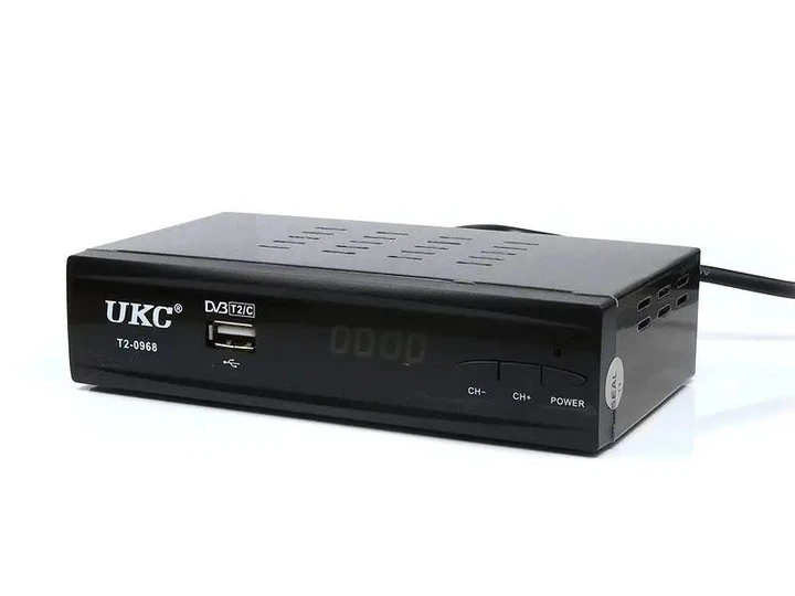 Тюнер цифровой UKC DVB T2-0968 с поддержкой wi-fi адаптера (6922)
