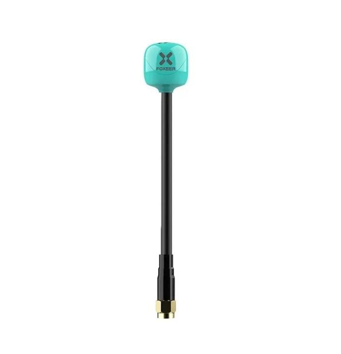 Антенна RHCP 5,8G Foxeer Lolipop V4+ Plus 2,6Dbi SMA-Male прямая голубая для FPV дронов100 мм (00-00023404)