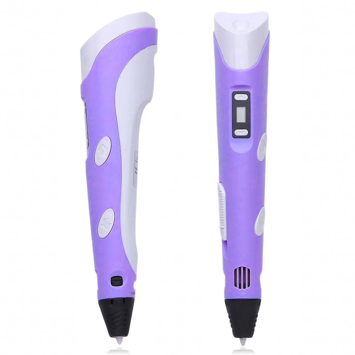 3D-ручка для рисования с LCD-дисплеем с трафаретами/пластик 100 м - фото 2