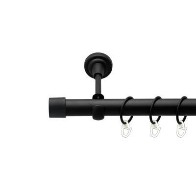 Карниз трубчастий однорядний Orvit Заглушка 19 мм 160 см Чорний оксамит (000-7335) - фото 2 Карниз трубчастий однорядний Orvit Заглушка 19 мм 160 см Чорний оксамит (000-7335) - фото 2