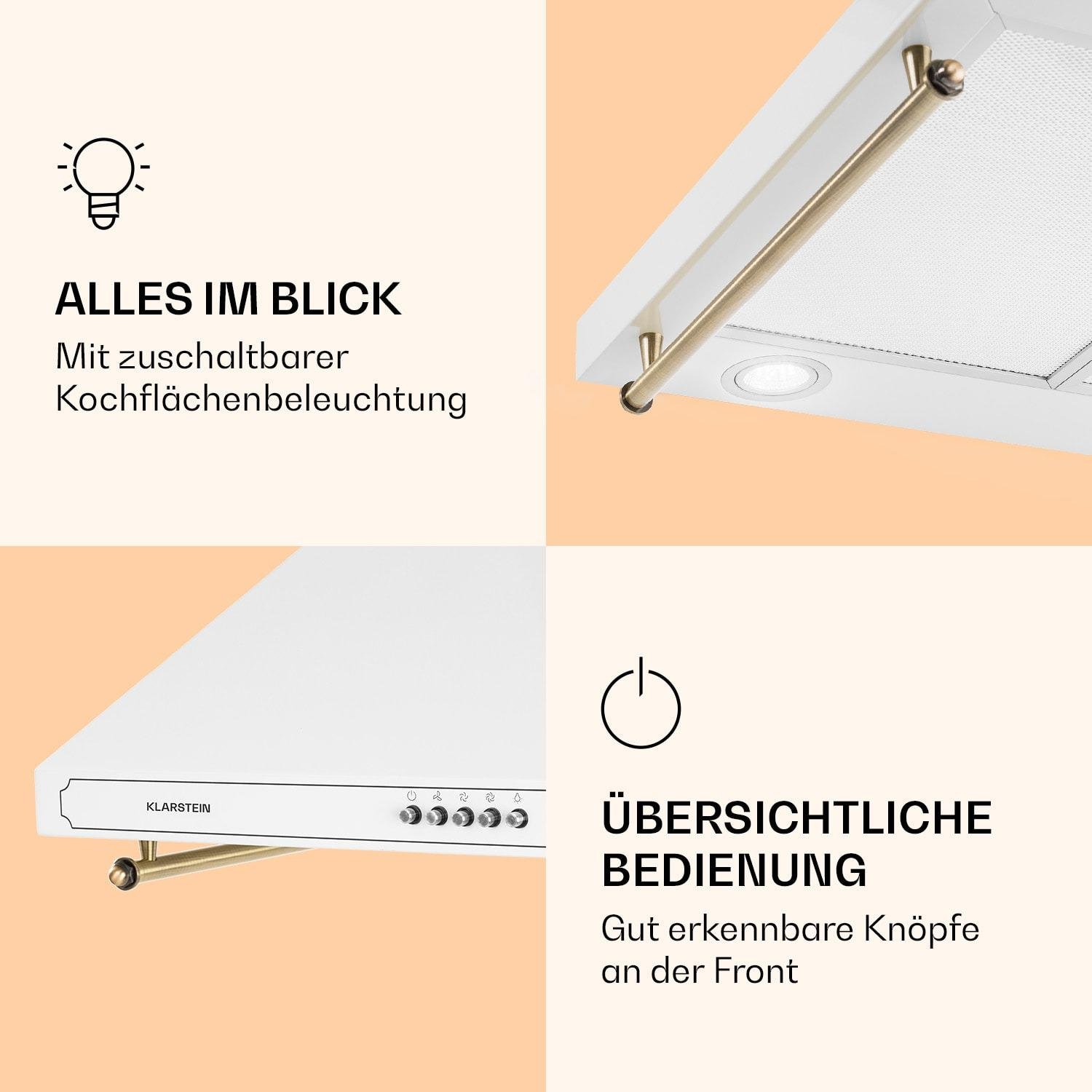 Вытяжка KLARSTEIN Victoria 60 644,5 м³/ч (10036449) - фото 3 Вытяжка KLARSTEIN Victoria 60 644,5 м³/ч (10036449) - фото 3