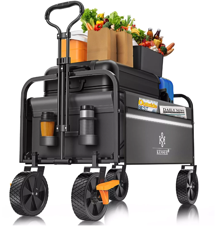 Тачка садово-строительная KESSER Oxford 600D 80 кг 90х52х102 см (4255598323062)