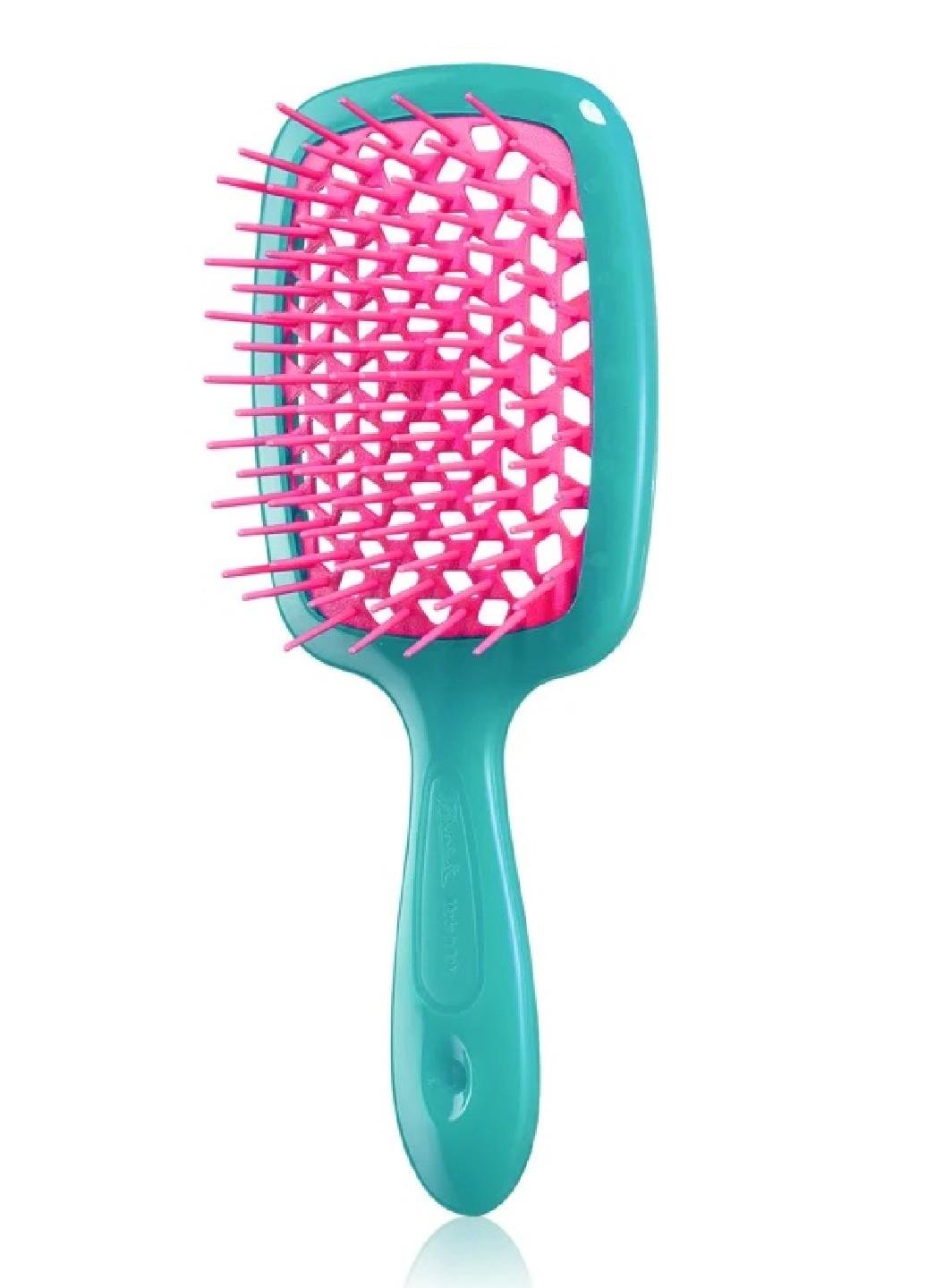 Щетка для волос Janeke Superbrush Small Бирюзовый/Розовый (Е-01379)