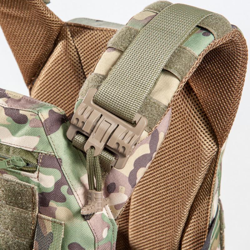 Плитоноска Warmor 3 с быстрым сбросом MOLLE 8 подсумков с карманами под боковую защиту Мультикам (13290253) - фото 4 Плитоноска Warmor 3 с быстрым сбросом MOLLE 8 подсумков с карманами под боковую защиту Мультикам (13290253) - фото 4