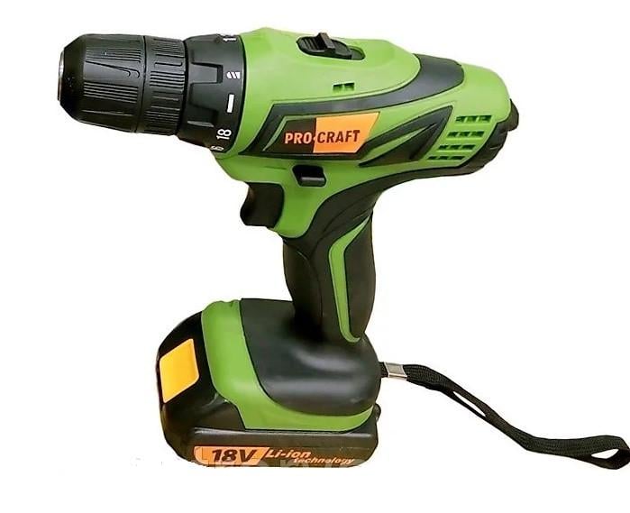 Шуруповерт аккумуляторный ProCraft РА-18 Pro (27140720)