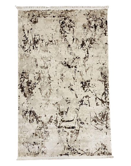 Ковер Saten 2304A 1,5х2,3 м Dark Brown Beige (5351-28)