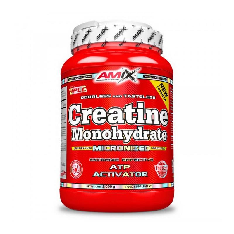 Креатин моногидрат мікронізований AMIX Creatine Monohydrate 1 кг Без вкуса