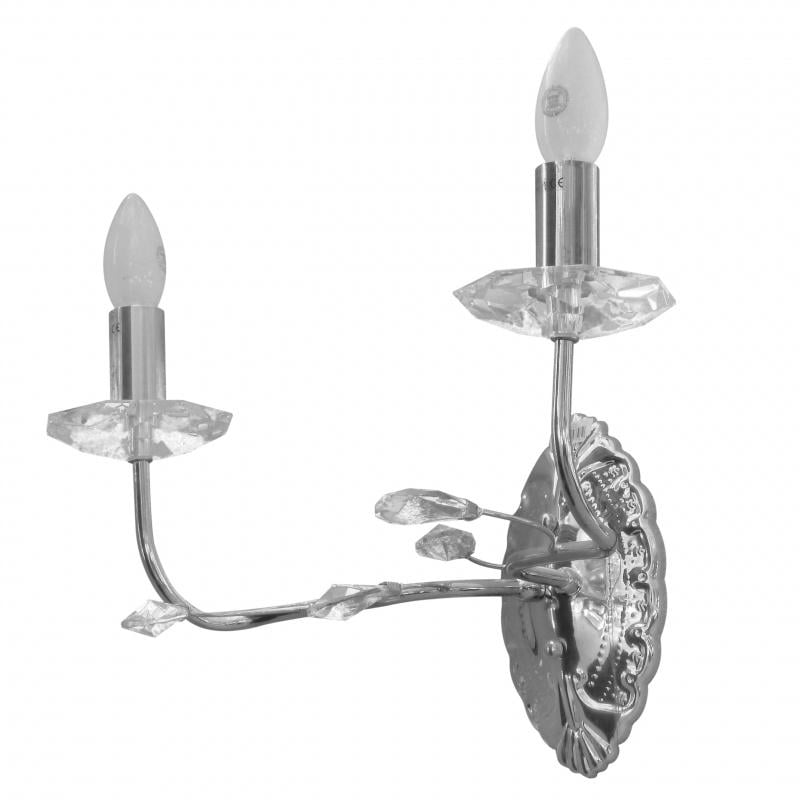 Бра настенное накладное Brille BCL-402W/2 свеча классическое