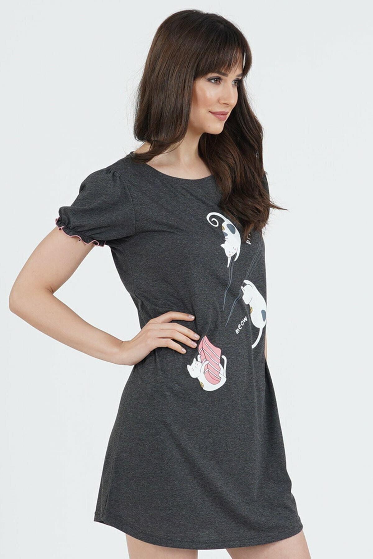 Ночная сорочка Vienetta S Серый (11069) Ночная сорочка Vienetta S Серый (11069)