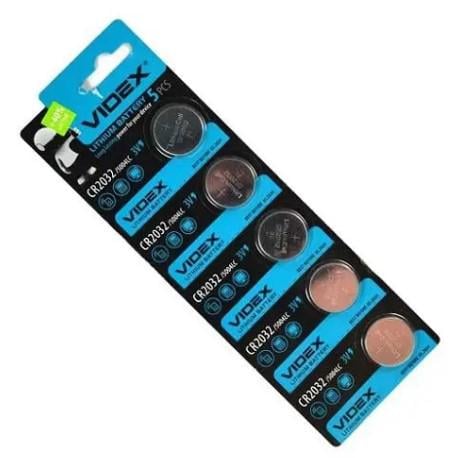 Батарейка таблетка Videx CR2032 5004LC L14 3V 5 шт. литий (424418) Батарейка таблетка Videx CR2032 5004LC L14 3V 5 шт. литий (424418)
