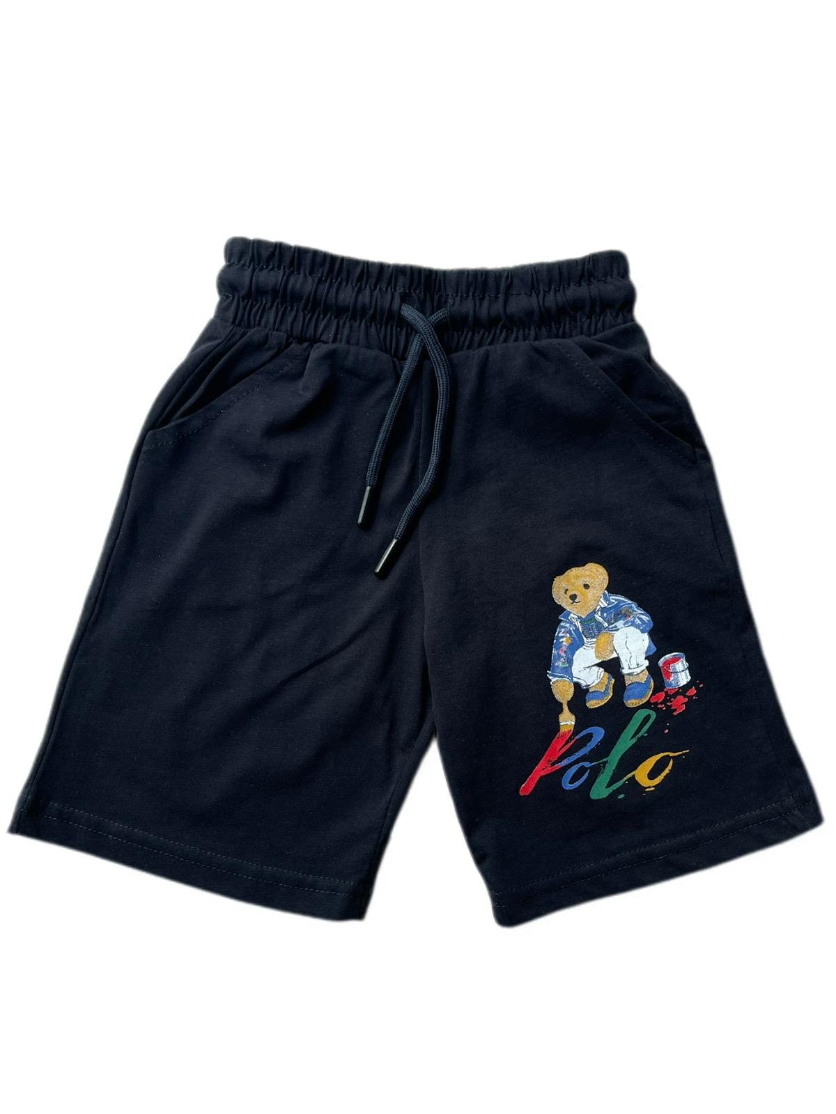 Костюм детский Polo Ralph Lauren футболка/шорты 13-14 лет 158-164 см Бело-черный (25669279) - фото 4