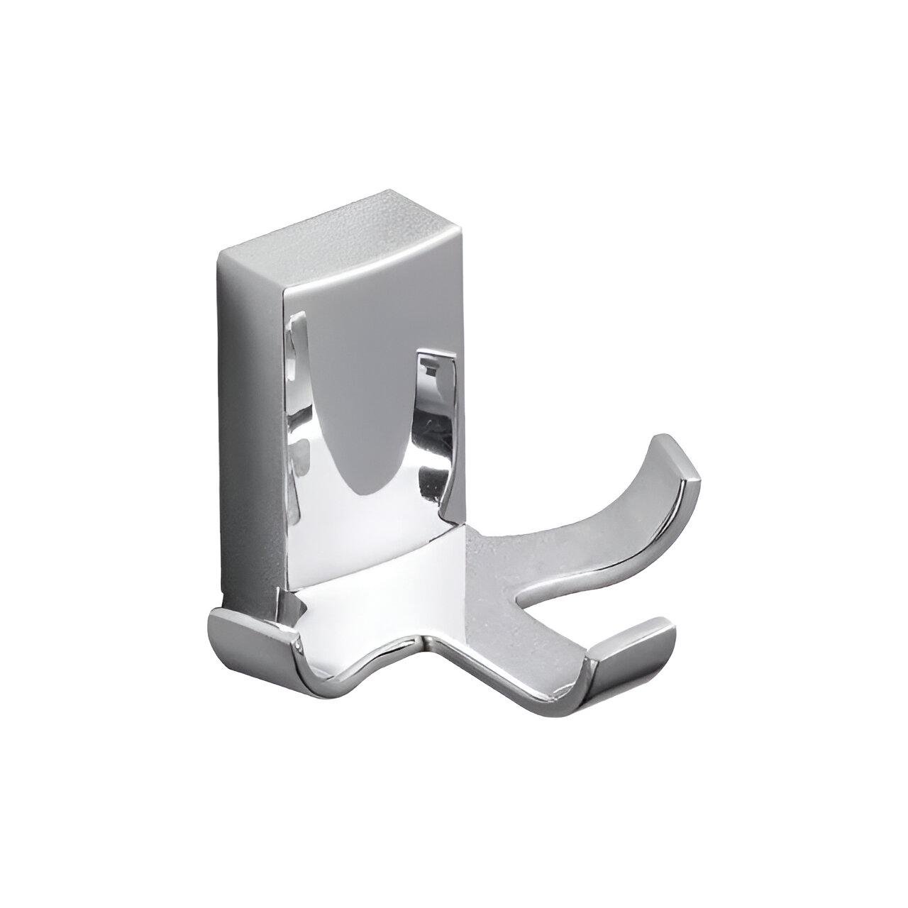 Гачок потрійний для ванної Frap F1805-3 з 2-ма накладками Білий/Хром (SQ-1034689)