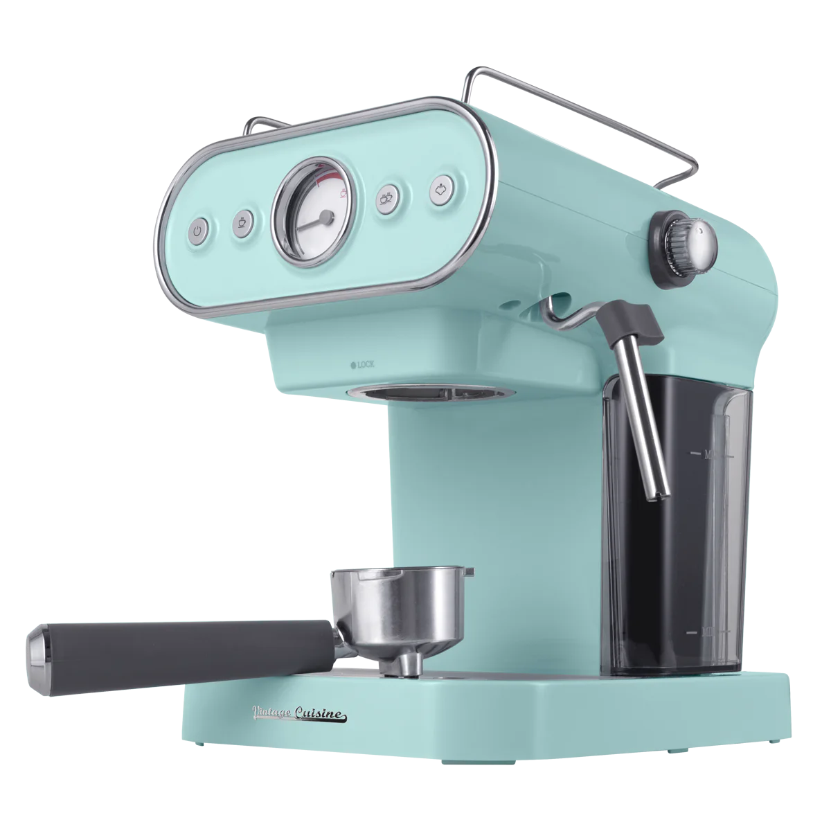 Кавомашина ріжкова Vintage Cuisine 15 бар із насадкою для спінювання 1,2 л М'ятний - фото 6 Кавомашина ріжкова Vintage Cuisine 15 бар із насадкою для спінювання 1,2 л М'ятний - фото 6
