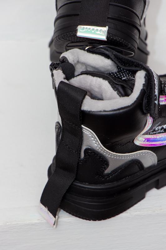 Черевики зимові для дівчинки утеплені хутром Носи Своє Bessky р. 26 Чорний (1581) - фото 2