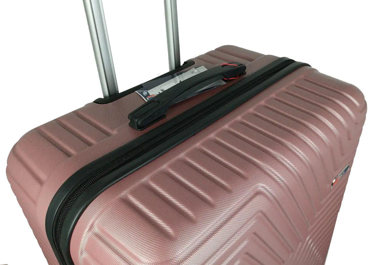Валіза пластикова GD Polo велика 115 л Пудровий (60k001 large powder) - фото 8