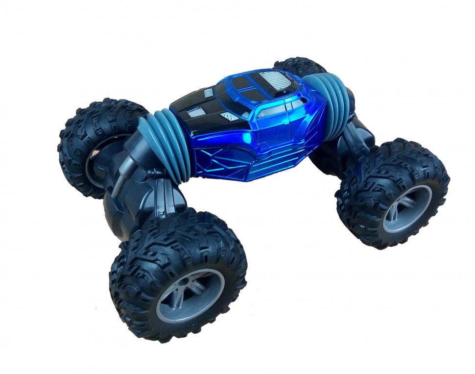 Радиоуправляющая игрушка SUNROZ Off-Road Vehicle детский трюковый внедорожник 4х4 Синий (SUN4606)
