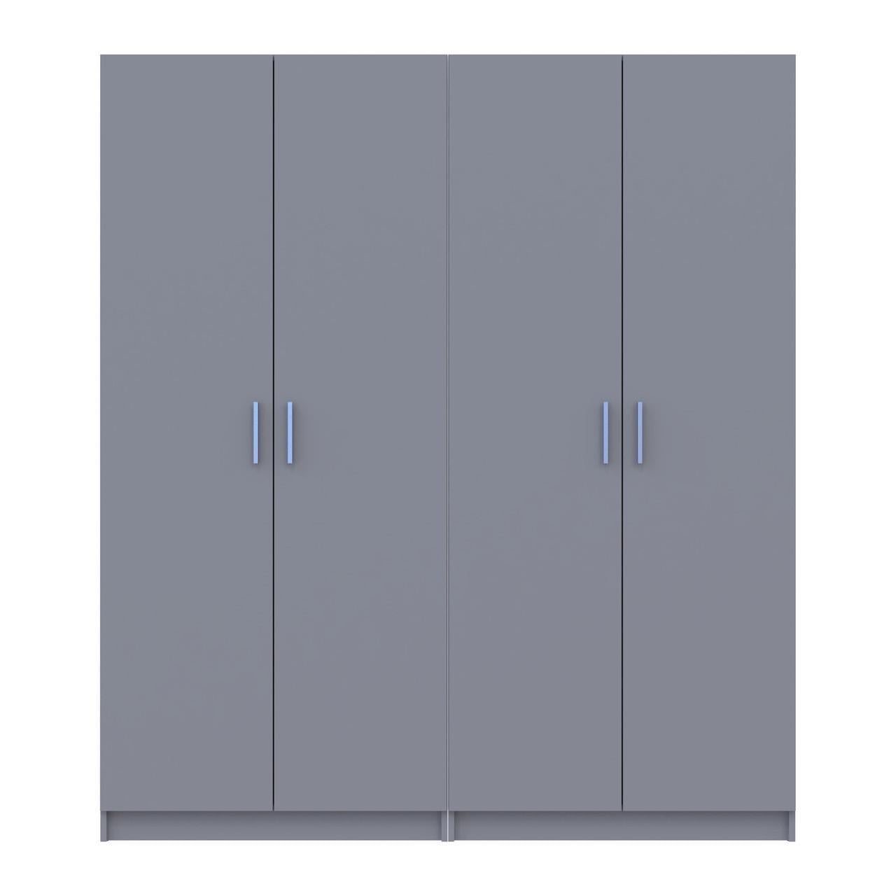 Шкаф для одежды Doros Промо DRS-011630 2/2 ДСП 180х48х204 см Серый (80737766) Шкаф для одежды Doros Промо DRS-011630 2/2 ДСП 180х48х204 см Серый (80737766)