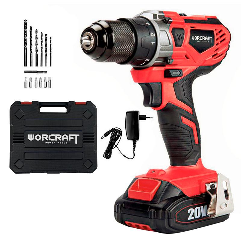 Шуруповерт аккумуляторный Worcraft CD-S20LiWB 40Нм (13173)