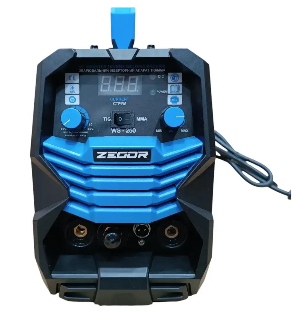 Інверторний апарат аргонодугового зварювання Zegor WS-250/IGBT/5,3 кВт/MMA TIG зварювання - фото 2 Інверторний апарат аргонодугового зварювання Zegor WS-250/IGBT/5,3 кВт/MMA TIG зварювання - фото 2
