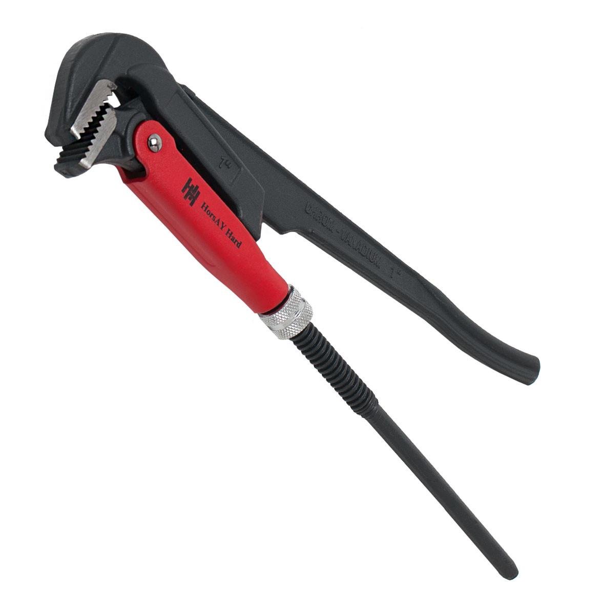 Ключ трубний важільний HorsAY Hard №1 суцільнокований CrV тип L 1" (2102-004) - фото 2 Ключ трубний важільний HorsAY Hard №1 суцільнокований CrV тип L 1" (2102-004) - фото 2