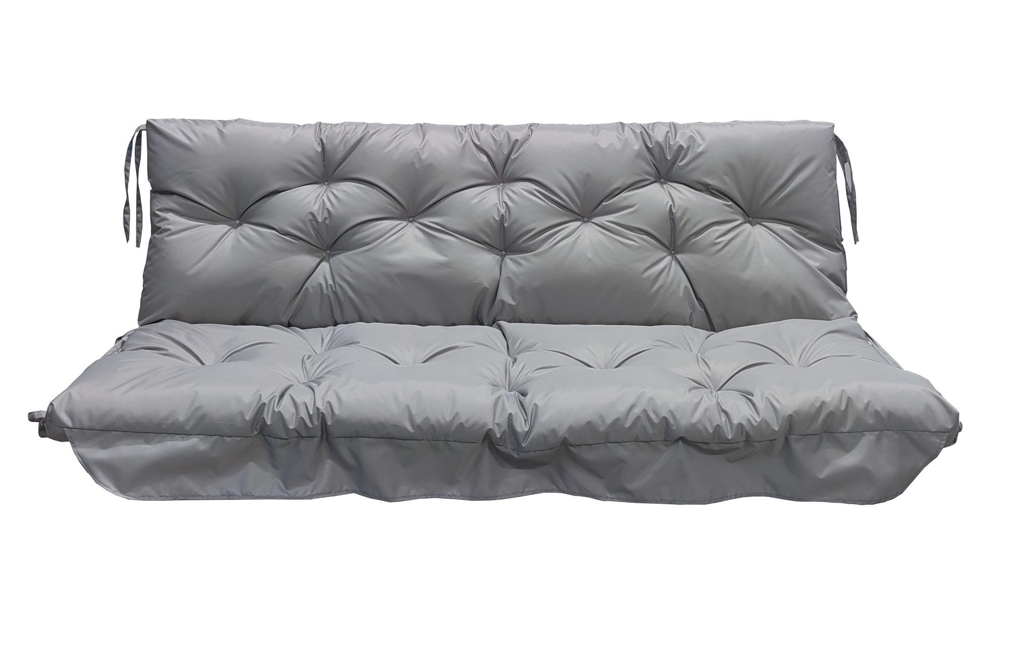 Матрас для качелей водоотталкивающий eGarden LOFT стеганый 170x110x8 см Серый (5771) Матрас для качелей водоотталкивающий eGarden LOFT стеганый 170x110x8 см Серый (5771)