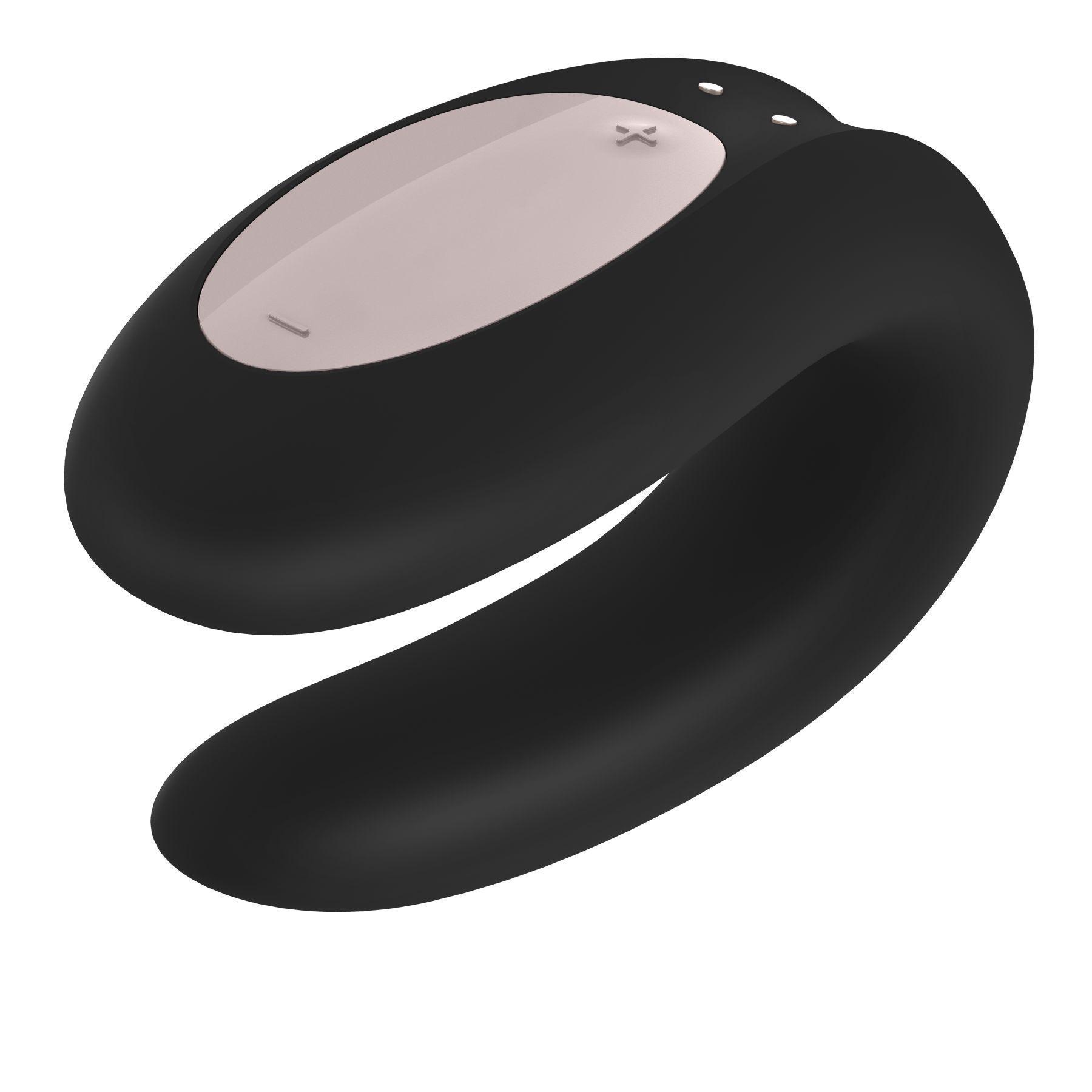 Вибратор для пар Satisfyer Double Joy с широким клиторальным стимулятором Black (SO3898) Вибратор для пар Satisfyer Double Joy с широким клиторальным стимулятором Black (SO3898)