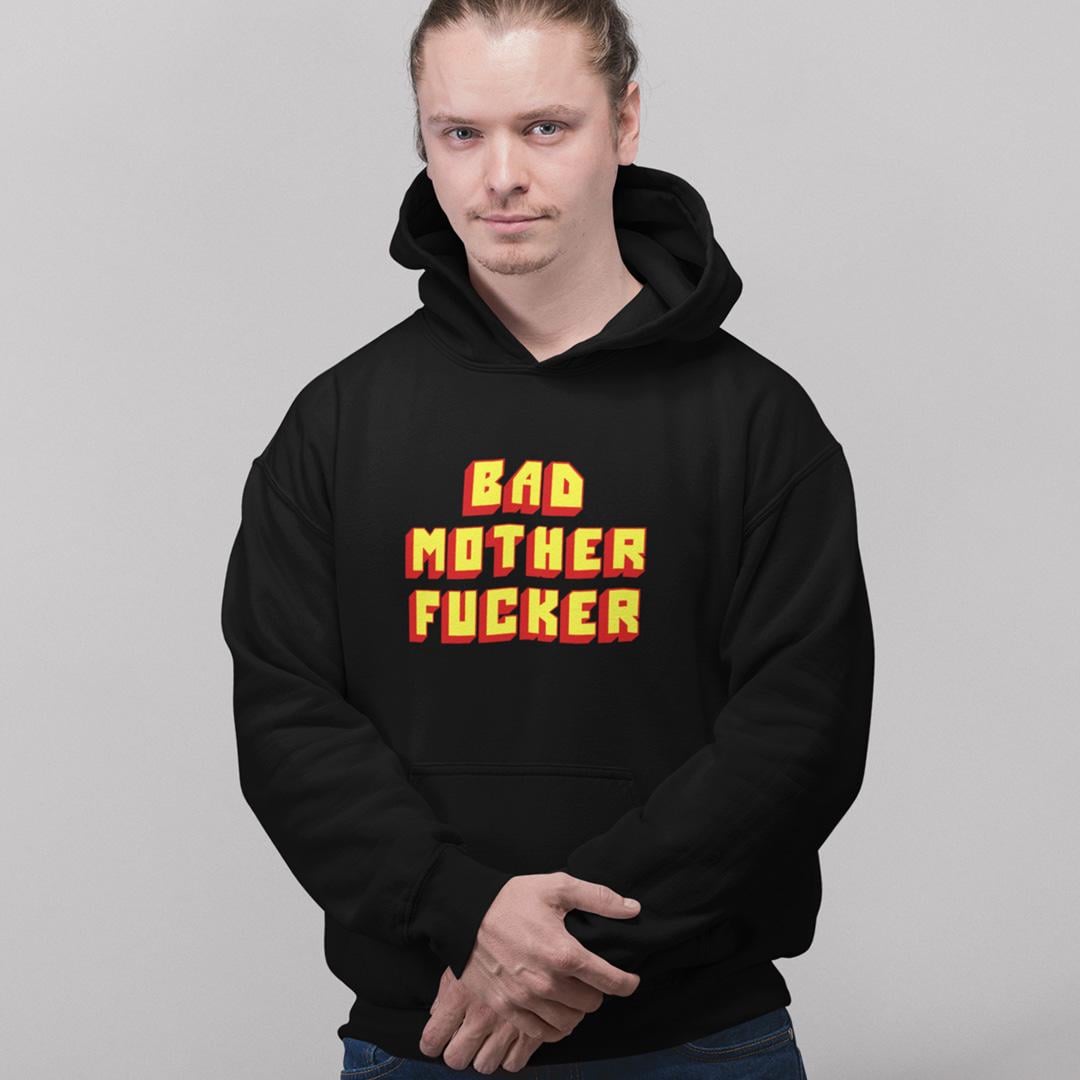 Худи флисовый унисекс Pulp Fiction Bad Mother Fucker M Черный (0000014227)