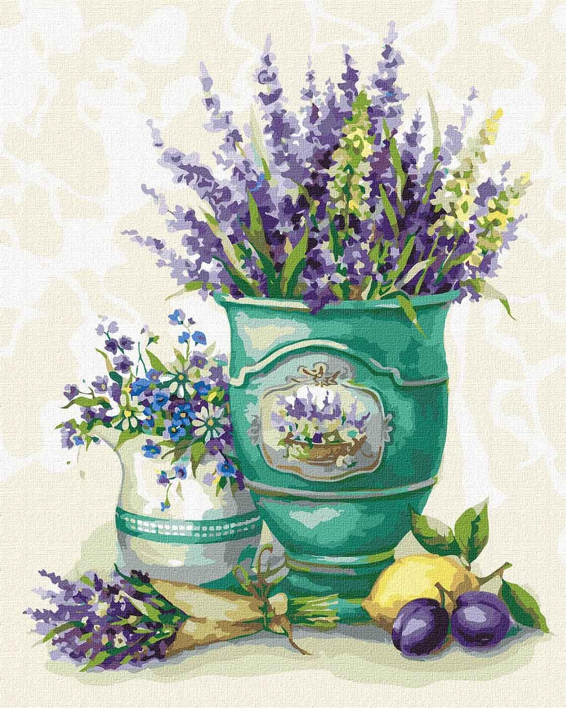 Картина за номерами Ідейка Лаванда в горщику 40x50 см (KH3153)